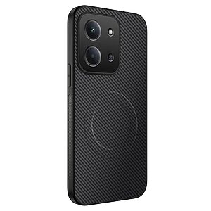 Θήκη Xiaomi Redmi 15C 4G (173mm) - WANLONFENG TQ Series - Σκληρή Θήκη PC+TPU - Μαύρο - MagSafe