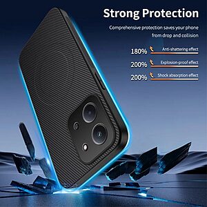 Θήκη Xiaomi Redmi 15C 4G (173mm) - WANLONFENG TQ Series - Σκληρή Θήκη PC+TPU - Μαύρο - MagSafe - Εικόνα 2
