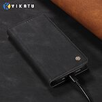 Θήκη Xiaomi Redmi 15C 4G (173mm) / Poco C85 4G (173mm) - YIKATU YK-005 - Flip Πορτοφόλι από Συνθετικό Δέρμα (PU) με TPU - Μαύρο - Wallet/Stand - Εικόνα 6