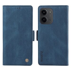 Θήκη Xiaomi Redmi 15C 4G (173mm) / Poco C85 4G (173mm) - YIKATU YK-005 - Flip Πορτοφόλι από Συνθετικό Δέρμα (PU) - Μπλε - Wallet/Stand