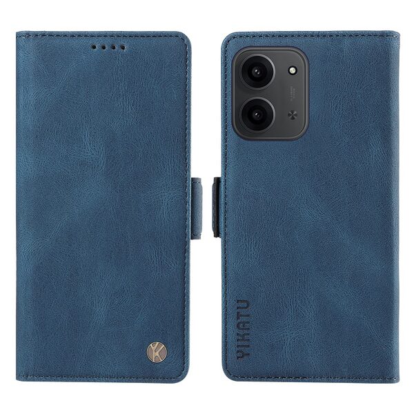Θήκη Xiaomi Redmi 15C 4G (173mm) / Poco C85 4G (173mm) - YIKATU YK-005 - Flip Πορτοφόλι από Συνθετικό Δέρμα (PU) - Μπλε - Wallet/Stand