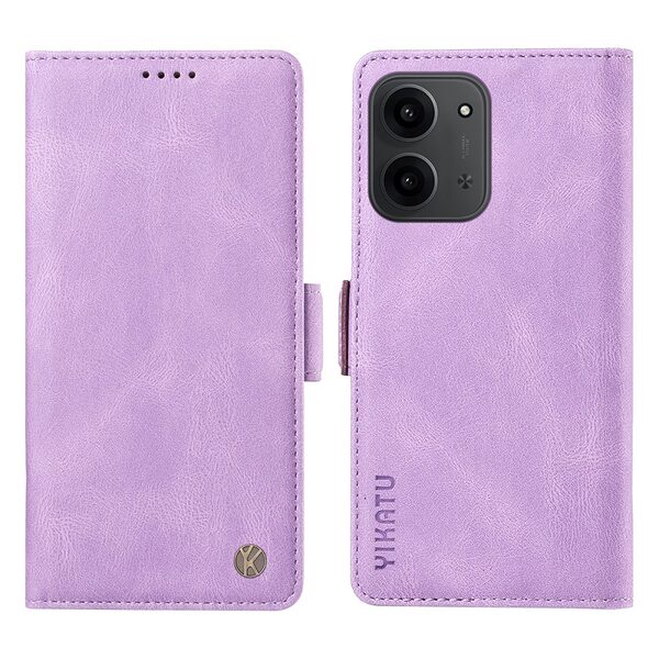 Θήκη Xiaomi Redmi 15C 4G (173mm) / Poco C85 4G (173mm) - YIKATU YK-005 - Flip Πορτοφόλι από Συνθετικό Δέρμα (PU) - Μωβ - Wallet/Stand