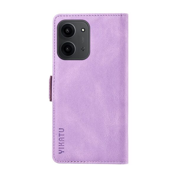 Θήκη Xiaomi Redmi 15C 4G (173mm) / Poco C85 4G (173mm) - YIKATU YK-005 - Flip Πορτοφόλι από Συνθετικό Δέρμα (PU) - Μωβ - Wallet/Stand - Εικόνα 9