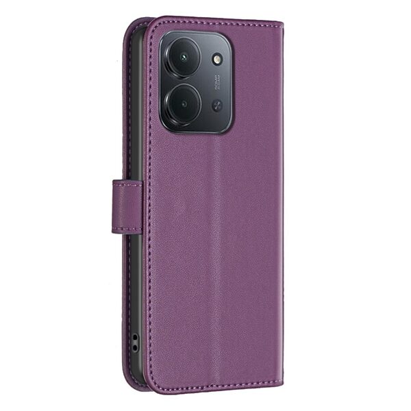 Θήκη Xiaomi Redmi 15C 5G (173mm) / 4G (173mm) - BINFEN COLOR BF17 - Flip Πορτοφόλι από Συνθετικό Δέρμα (PU) - Μωβ Σκούρο - Wallet/Stand - Εικόνα 4