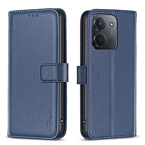 Θήκη Xiaomi Redmi 15C 5G (173mm) / 4G (173mm) - BINFEN COLOR BF17 - Flip Πορτοφόλι από Συνθετικό Δέρμα (PU) - Μπλε - Wallet/Stand