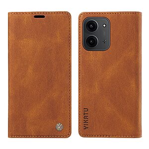 Θήκη Xiaomi Redmi 15C 5G (173mm) / 4G (173mm) - YIKATU YK-004 - Flip Πορτοφόλι από Συνθετικό Δέρμα (PU) με TPU - Καφέ - Wallet/Stand