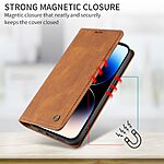 Θήκη Xiaomi Redmi 15C 5G (173mm) / 4G (173mm) - YIKATU YK-004 - Flip Πορτοφόλι από Συνθετικό Δέρμα (PU) με TPU - Καφέ - Wallet/Stand - Εικόνα 6