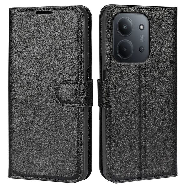 Θήκη Xiaomi Redmi 15C 5G (173mm) / 4G (173mm) - OEM - Flip Πορτοφόλι από Συνθετικό Δέρμα (PU) με TPU - Μαύρο - Wallet/Stand - Εικόνα 4