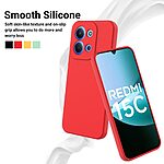 Θήκη Xiaomi Redmi 15C 5G (173mm) / 4G (173mm) - OEM - Πλάτη Σιλικόνης - Κόκκινο - Λουράκι - Εικόνα 3