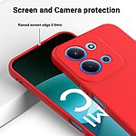 Θήκη Xiaomi Redmi 15C 5G (173mm) / 4G (173mm) - OEM - Πλάτη Σιλικόνης - Κόκκινο - Λουράκι - Εικόνα 4