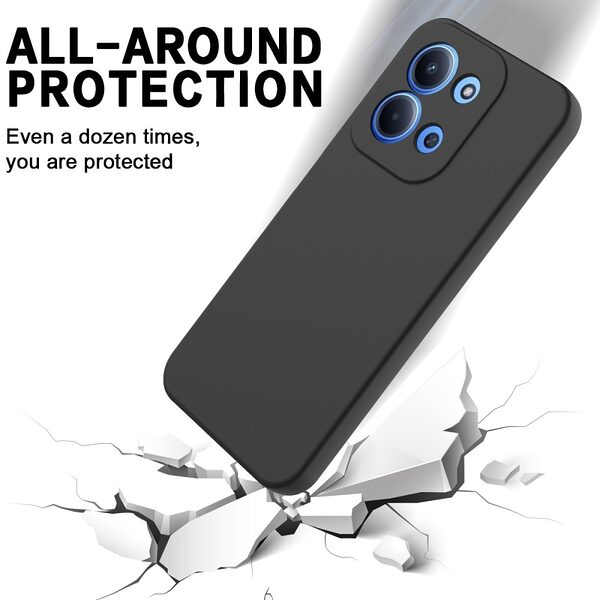 Θήκη Xiaomi Redmi 15C 5G (173mm) / 4G (173mm) - OEM - Πλάτη Σιλικόνης - Μαύρο - Λουράκι - Εικόνα 5