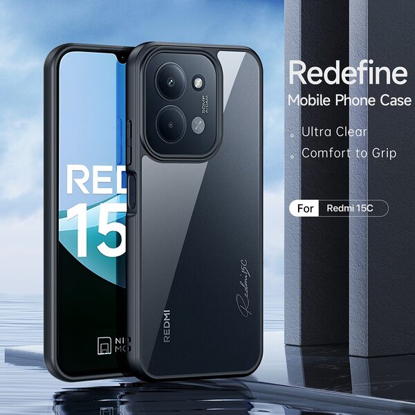 Θήκη Xiaomi Redmi 15C 5G (173mm) / Redmi 15C 4G (173mm) / Poco C85 4G (173mm) - DUX DUCIS Aimo Series - Σκληρή Θήκη PC+TPU - Μαύρο - Εικόνα 3