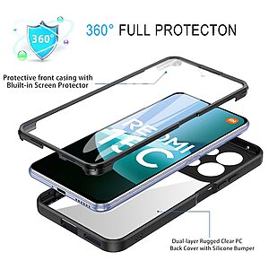 Θήκη Xiaomi Redmi 15C 5G (173mm) / Redmi 15C 4G (173mm) / Poco C85 4G (173mm) - OEM - Σκληρή Θήκη PC+TPU - Μαύρο - Εικόνα 2