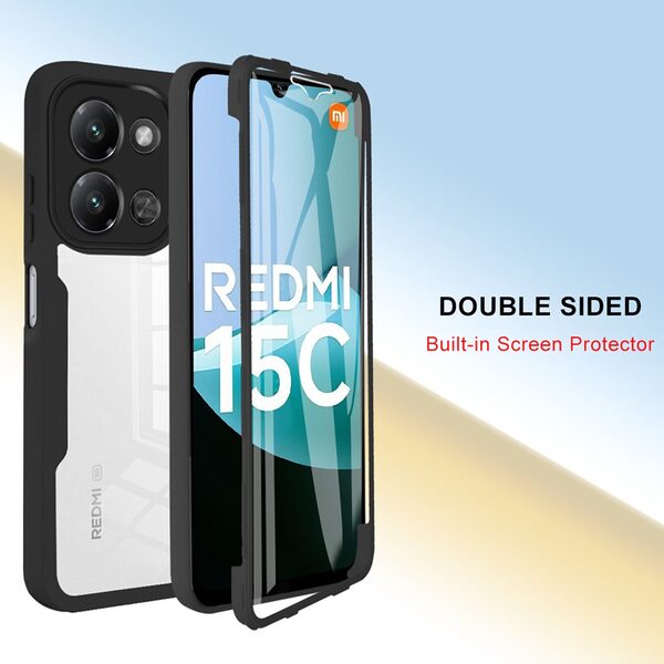 Θήκη Xiaomi Redmi 15C 5G (173mm) / Redmi 15C 4G (173mm) / Poco C85 4G (173mm) - OEM - Σκληρή Θήκη PC+TPU - Μαύρο - Εικόνα 7