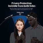 Anti-Spy με Προστασία Privacy για Xiaomi Redmi 15 4G (169mm) / Redmi 15 5G (169mm) Πλήρης Προστασία Οθόνης - Tempered Glass 9H, Κάλυψη 100%, OEM, 0.26mm - Εικόνα 2