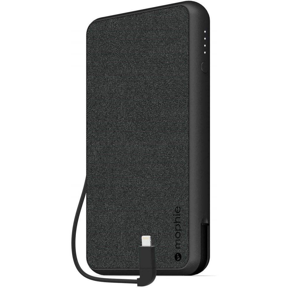 401101678-2 Mophie Powerstation Plus XL 10k Powerbank με καλώδιο Micro-USB/Lightning (μαύρο) - Image 1