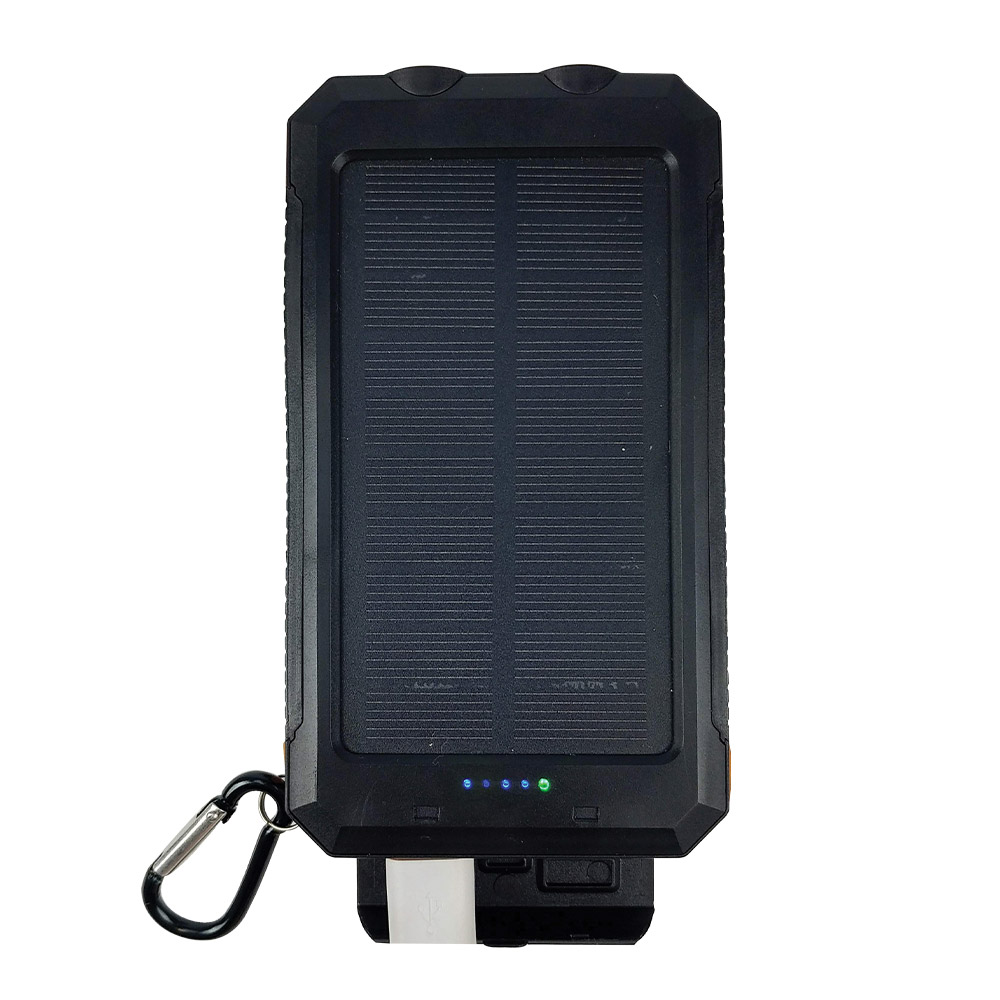 79154_1 The Source Solar Powerbank 10.000mAh - Ηλιακό Powerbank με Θύρα USB Μαύρο - Image 1