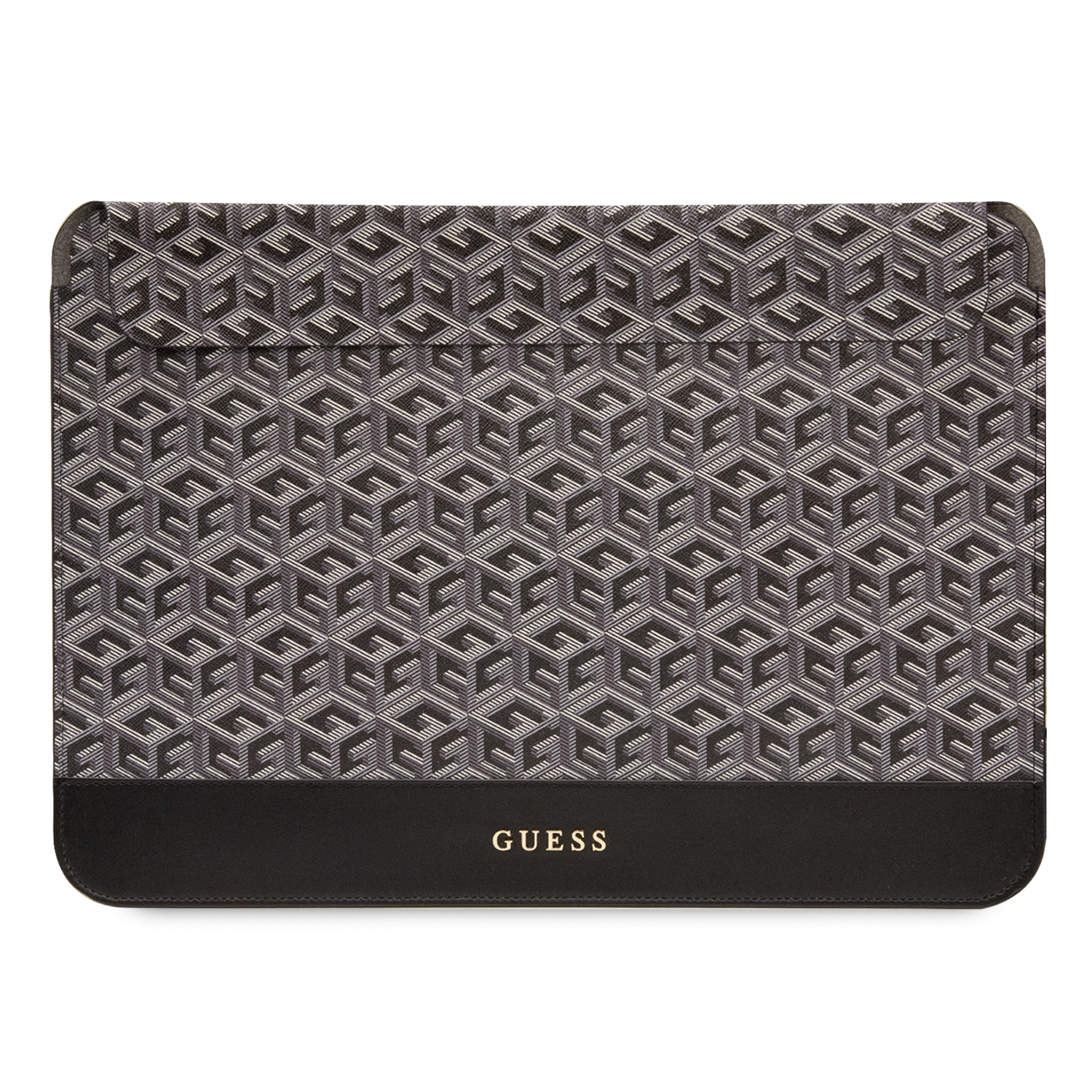 GUCS14HGCFSEK_1-1 Guess GCube Stripes Collection Sleeve Θήκη κατάλληλη για laptop/tablet 14″ (Black – GUCS14HGCFSEK) - Image 1