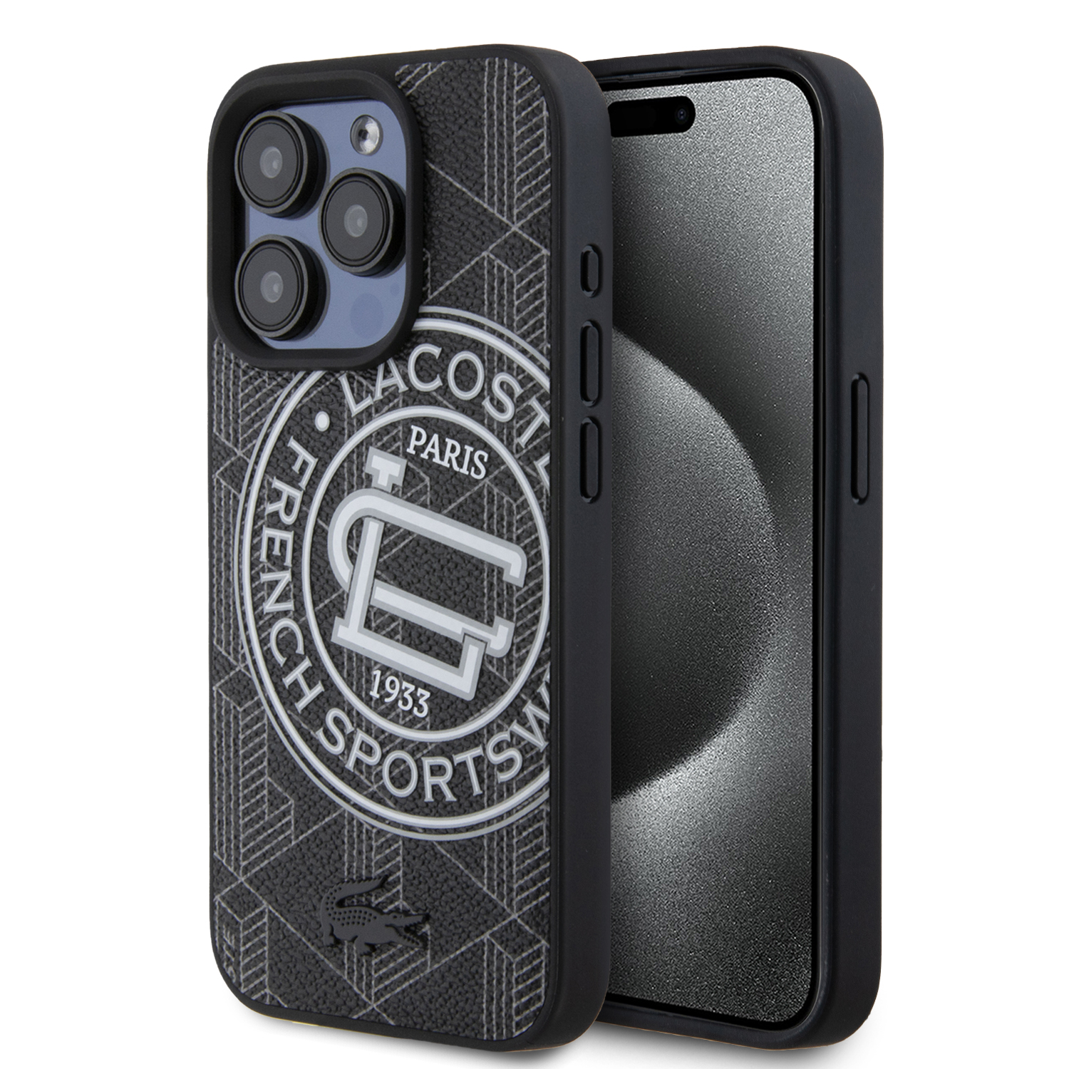 LCHMP15XPSWK_1 Lacoste Magsafe PVC Mono Sportswear Hard Case Θήκη προστασίας από σκληρό πλαστικό για iPhone 15 Pro Max (Sinople/Green) - Image 1