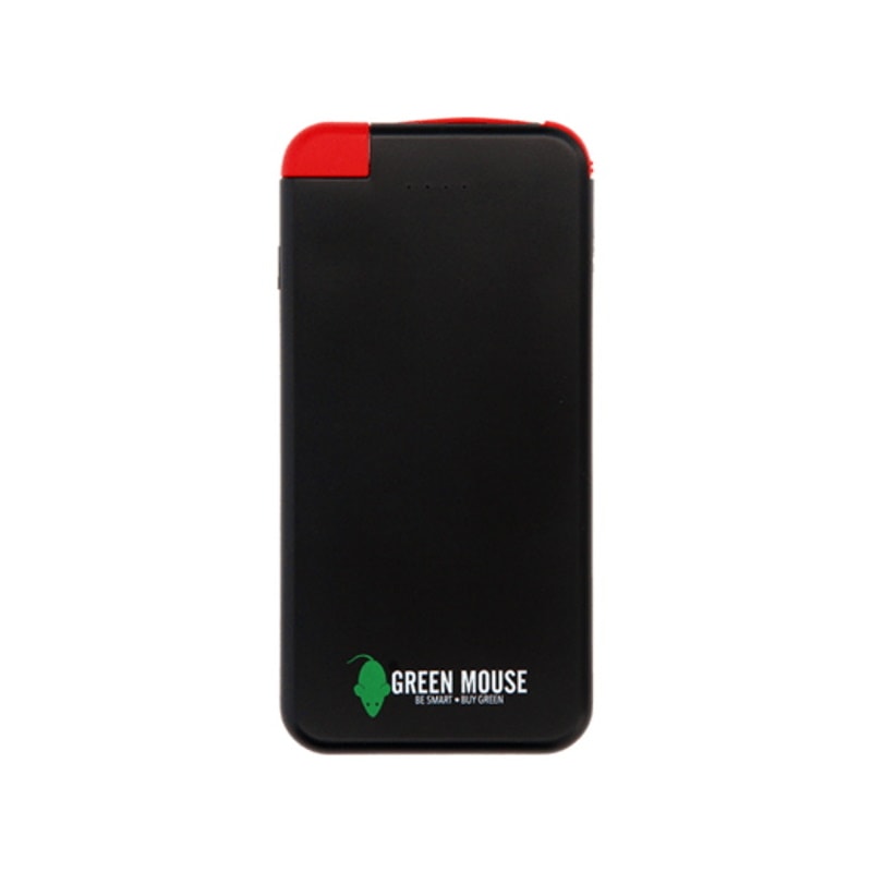 greenmouse_powerbank Φορητό Powerbank 5000 mAh GreenMouse σε μαύρο χρώμα – 46956507 - Image 1