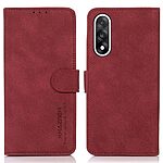 Θήκη OnePlus Nord 5 5G - KHAZNEH - Flip Πορτοφόλι από Συνθετικό Δέρμα (PU) με TPU - Κόκκινο - Wallet/Stand