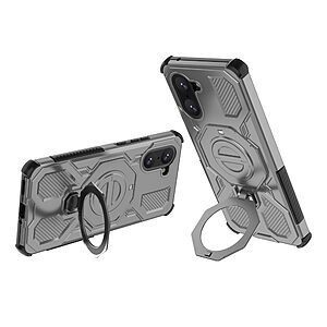 ΘΗΚΕΣ ΚΙΝΗΤΩΝ View 20 ΑΞΕΣΟΥΑΡ ΚΙΝΗΤΩΝ Honor View 20 24 Θήκη OnePlus Nord CE5 5G - OEM - Σκληρή Θήκη PC+TPU - Γκρι - Stand - Εικόνα 2