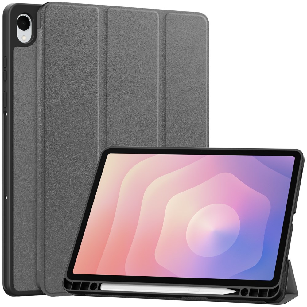 Θήκη Samsung Galaxy Tab S11 - OEM - Flip Θήκη από Συνθετικό Δέρμα (PU) με TPU - Γκρι - Stand Θήκη Samsung Galaxy Tab S11 - OEM - Flip Θήκη από Συνθετικό Δέρμα (PU) με TPU - Γκρι - Stand