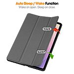 Θήκη Samsung Galaxy Tab S11 - OEM - Flip Θήκη από Συνθετικό Δέρμα (PU) με TPU - Γκρι - Stand - Εικόνα 7