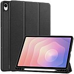 Θήκη Samsung Galaxy Tab S11 - OEM - Flip Θήκη από Συνθετικό Δέρμα (PU) με TPU - Μαύρο - Stand