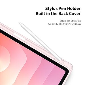 ΘΗΚΕΣ ΚΙΝΗΤΩΝ ΑΞΕΣΟΥΑΡ LG G3 20 Θήκη Samsung Galaxy Tab S11 - DUX DUCIS TOBY Series - Flip Θήκη από Συνθετικό Δέρμα (PU) με TPU - Ροζ - Auto Sleep/Stand - Εικόνα 2