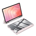 Θήκη Samsung Galaxy Tab S11 - DUX DUCIS TOBY Series - Flip Θήκη από Συνθετικό Δέρμα (PU) με TPU - Ροζ - Auto Sleep/Stand - Εικόνα 5