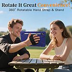 Θήκη Samsung Galaxy Tab S11 - OEM - Σκληρή Θήκη PC+TPU - Μπλε - Stand/Λουράκι - Εικόνα 2