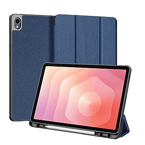ΘΗΚΕΣ ΚΙΝΗΤΩΝ ΑΞΕΣΟΥΑΡ LG Q6 17 Θήκη Samsung Galaxy Tab S11 - DUX DUCIS Domo Series - Flip Θήκη από Συνθετικό Δέρμα (PU) με TPU - Μπλε - Stand