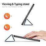 Θήκη Samsung Galaxy Tab S11 - DUX DUCIS Domo Series - Flip Θήκη από Συνθετικό Δέρμα (PU) με TPU - Μπλε - Stand - Εικόνα 3
