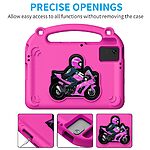 Θήκη Samsung Galaxy Tab S11 / S10 FE / S9 FE / S9 / S8 / S7 / Xiaomi Pad 6 / Redmi Pad 2 / Redmi Pad SE / Lenovo Tab M11 / Huawei MatePad SE 11 - OEM - Πλάτη EVA - Ροζ - Stand - Εικόνα 2