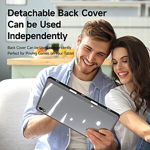 ΘΗΚΕΣ ΚΙΝΗΤΩΝ ΑΞΕΣΟΥΑΡ LG G3 30 Θήκη Samsung Galaxy Tab S11 - DUX DUCIS Magi Series - Flip Θήκη από Συνθετικό Δέρμα (PU) με TPU - Γκρι - Stand - Εικόνα 2