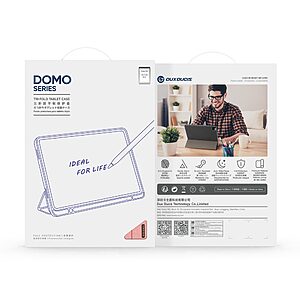 ΘΗΚΕΣ ΚΙΝΗΤΩΝ ΑΞΕΣΟΥΑΡ LG G3 28 Θήκη Samsung Galaxy Tab S11 - DUX DUCIS Domo Series - Flip Θήκη από Συνθετικό Δέρμα (PU) με TPU - Ροζ - Stand - Εικόνα 2