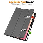 Θήκη Samsung Galaxy Tab S11 Ultra - OEM - Πλάτη από Συνθετικό Δέρμα (PU) με TPU - Γκρι - Stand - Εικόνα 6