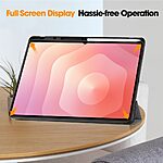 Θήκη Samsung Galaxy Tab S11 Ultra - OEM - Πλάτη από Συνθετικό Δέρμα (PU) με TPU - Γκρι - Stand - Εικόνα 8