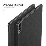 Θήκη Samsung Galaxy Tab S11 Ultra - DUX DUCIS Domo Series - Flip Θήκη από Συνθετικό Δέρμα (PU) με TPU - Μαύρο - Stand - Εικόνα 5