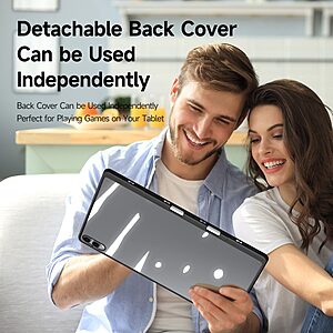 ΘΗΚΕΣ ΚΙΝΗΤΩΝ ΑΞΕΣΟΥΑΡ LG G3 50 Θήκη Samsung Galaxy Tab S11 Ultra - DUX DUCIS Magi Series - Flip Θήκη από Συνθετικό Δέρμα (PU) με TPU - Μαύρο - Stand/Αποσπώμενη - Εικόνα 2