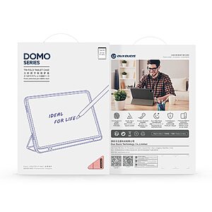 ΘΗΚΕΣ ΚΙΝΗΤΩΝ ΑΞΕΣΟΥΑΡ LG G3 48 Θήκη Samsung Galaxy Tab S11 Ultra - DUX DUCIS Domo Series - Flip Θήκη από Συνθετικό Δέρμα (PU) με TPU - Ροζ - Stand - Εικόνα 2