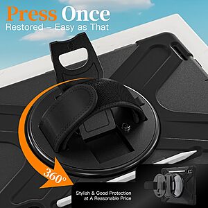 ΘΗΚΕΣ ΚΙΝΗΤΩΝ ΑΞΕΣΟΥΑΡ HONOR 9X LITE 62 Θήκη Samsung Galaxy Tab S11 Ultra - OEM - Σκληρή Θήκη PC+TPU - Μαύρο - Stand - Εικόνα 2