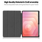 Θήκη Samsung Galaxy Tab S11 Ultra - OEM - Flip Θήκη από Συνθετικό Δέρμα (PU) με TPU - Μαύρο - Stand - Εικόνα 4