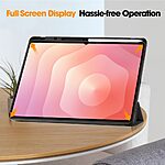 Θήκη Samsung Galaxy Tab S11 Ultra - OEM - Flip Θήκη από Συνθετικό Δέρμα (PU) με TPU - Μαύρο - Stand - Εικόνα 8