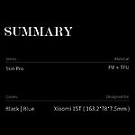 Θήκη Xiaomi 15T 5G - DUX DUCIS Skin Pro Series - Flip Πορτοφόλι από Συνθετικό Δέρμα (PU) - Μπλε - Εικόνα 3