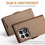 Θήκη Xiaomi 15T 5G - CASEME 023 - Flip Πορτοφόλι από Συνθετικό Δέρμα (PU) με TPU - καφέ - RFID/Wallet/Stand - Εικόνα 8