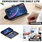 Θήκη Xiaomi 15T 5G - BINFEN COLOR BF17 - Flip Πορτοφόλι από Συνθετικό Δέρμα (PU) με TPU - Μαύρο - Wallet/Stand - Εικόνα 4