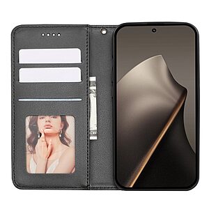 ΘΗΚΕΣ ΚΙΝΗΤΩΝ ΑΞΕΣΟΥΑΡ NOKIA MICROSOFT LUMIA 435 18 Θήκη Xiaomi 15T 5G - OEM - Flip Πορτοφόλι από Συνθετικό Δέρμα (PU) με TPU - Μαύρο - Wallet/Stand/Λουράκι - Εικόνα 2