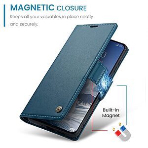 Θήκες Κινητών Αξεσουάρ Xiaomi Redmi 5 Plus 30 Θήκη Xiaomi 15T 5G - CASEME 023 - Flip Πορτοφόλι από Συνθετικό Δέρμα (PU) με TPU - Μπλε - RFID/Wallet/Stand - Εικόνα 2